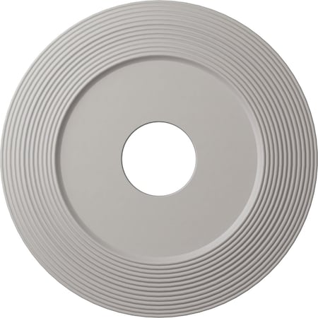 Adonis Ceiling Medallion (Fits Canopies up to 10 1/4"), 16 1/8"OD x 3 5/8"ID x 1"P, Ultra Pure White